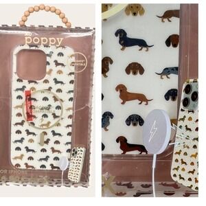 XO Poppy Phone Case iPhone 16 Pro Max Dachshund Wiener Dog MagSafe NEW Viral